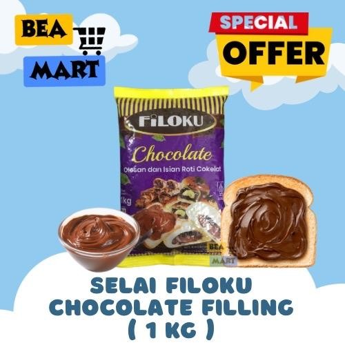 

Filoku Selai Coklat 1kg | Chocolate Filling Pasta Cokelat Isian Roti Kemasan 1 kg