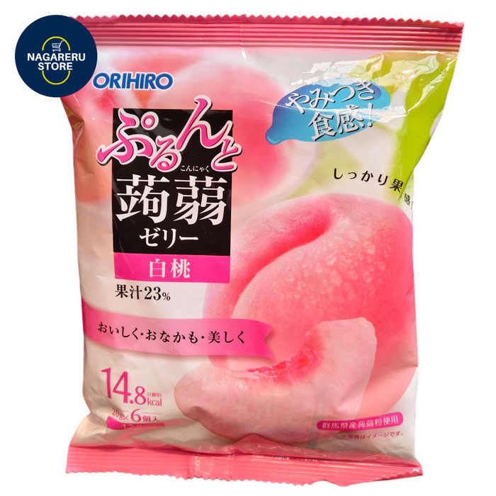 

Orihiro konjac jelly pouch peach 120gr