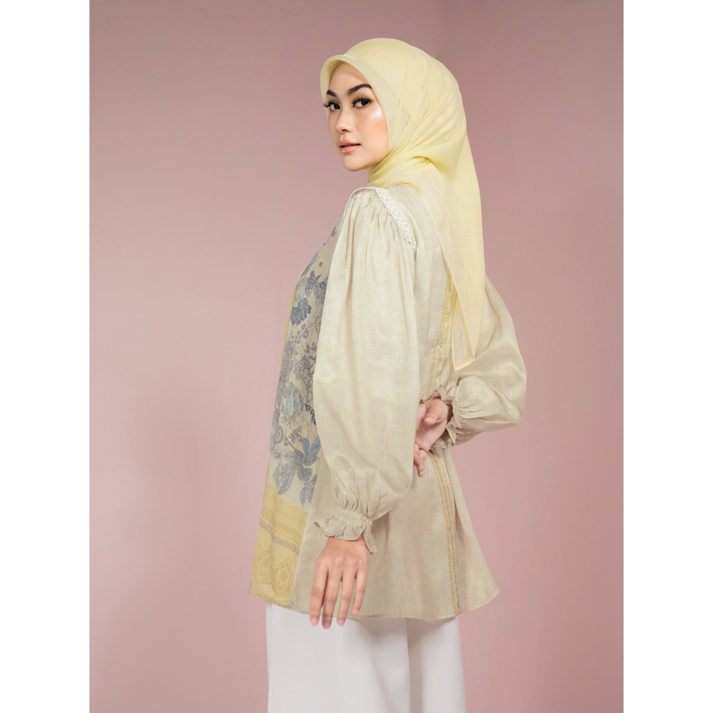 Nada Puspita Whisper of Serenity Ruffle Blouse - Yellow
