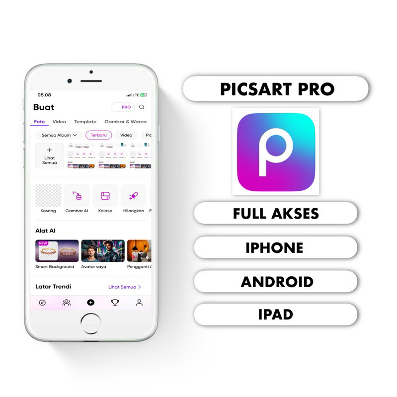 ORIGINAL APLIKASI PICSART PRO PICSART PREMIUM PICSART GOLD( BERUPA ACC LOGIN ) IOS ANDROID
