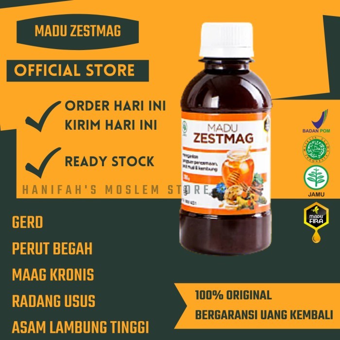 

Madu Zestmag Original Asli Fira Obat Maag Kronis Herbal Asam Lambung