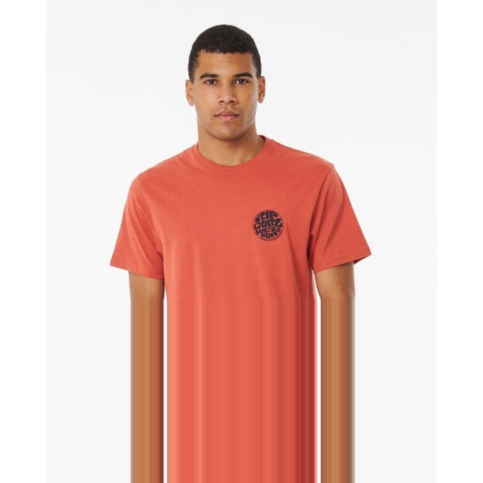 Rip Curl Kaos Pria Wetsuit Icon Tee Spiced Rum