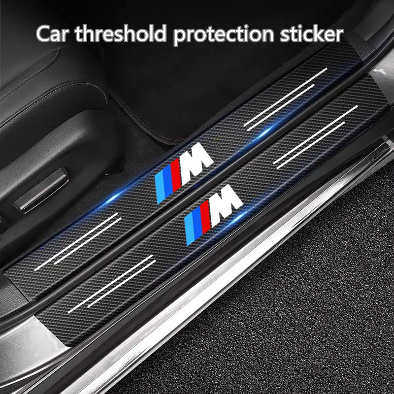 

Car Threshold Stickers Carbon Fiber Protective Film For BMW M Emblem E46 E36 E34 F10 E90 F30 E60 F30 E53 E30 E92 E87