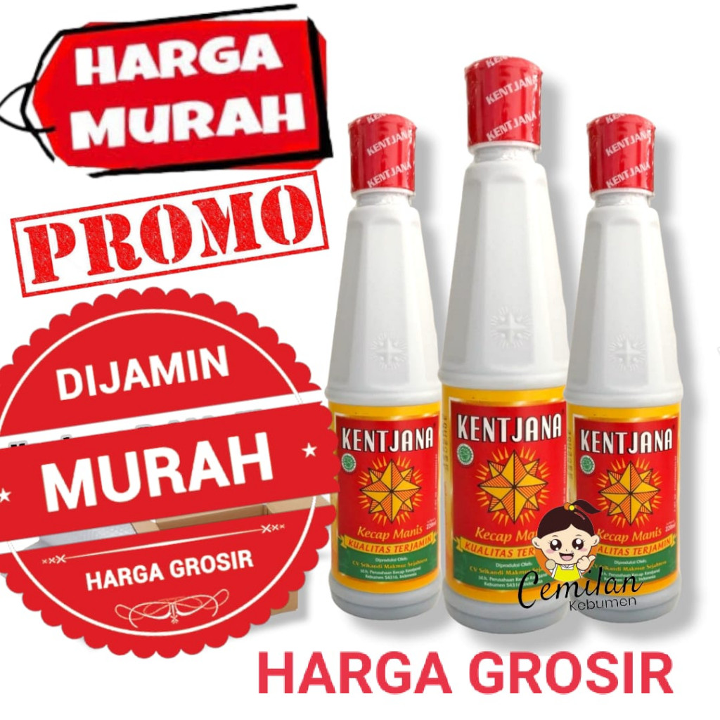 

GROSIR Kecap Kentjana 220ml Asli Kebumen