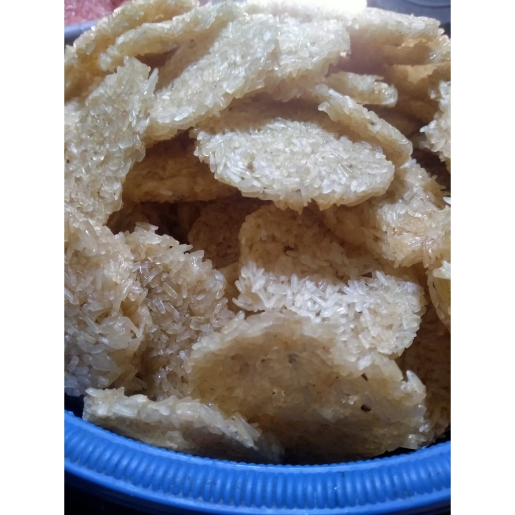 

Rengginang Terasi Ketan Putiih Kemasan 500 Gram isi 50Pcs