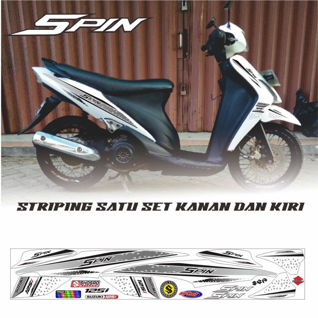 STRIPING SPIN 125 SR / STIKER SPIN 125 / SR / SPIN / STIKER / STICKER STIKER STRIPING KEREN