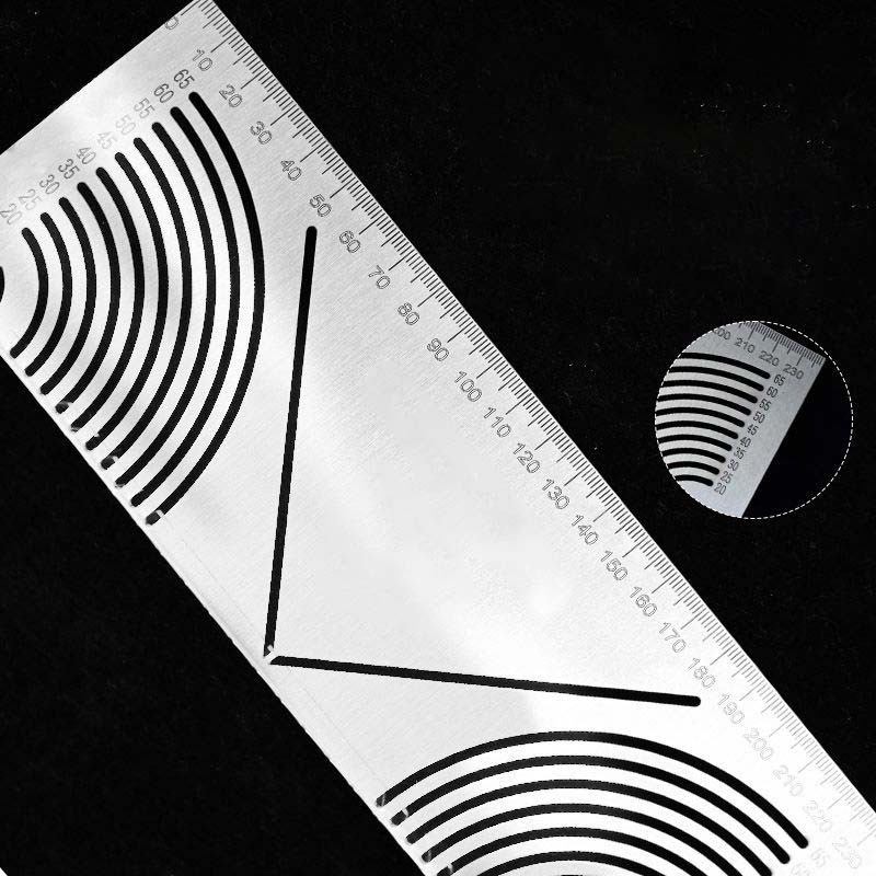 

Penggaris cetak cetakan garis lingkar pemotongan sudut siku 90 derajat presisi akurat stainless steel baja anti karat besi alat tukang tabung busur lipat Penggaris sudut busur 90 derajat tabung persegi penggaris sudut siku-siku Aanadell