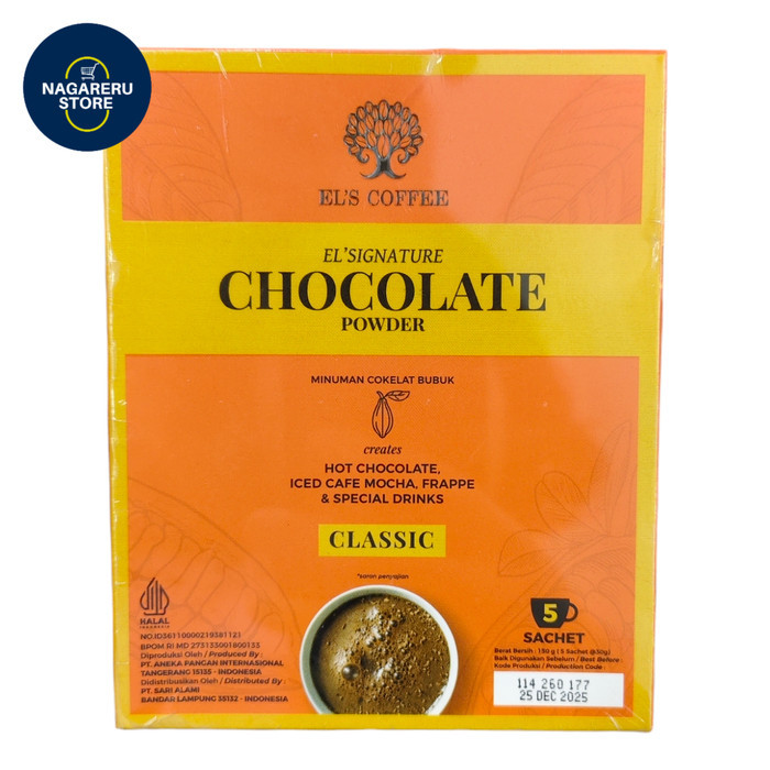 

El's coffee signature chocolate powder classic 150gr (5 sachet @30gr)