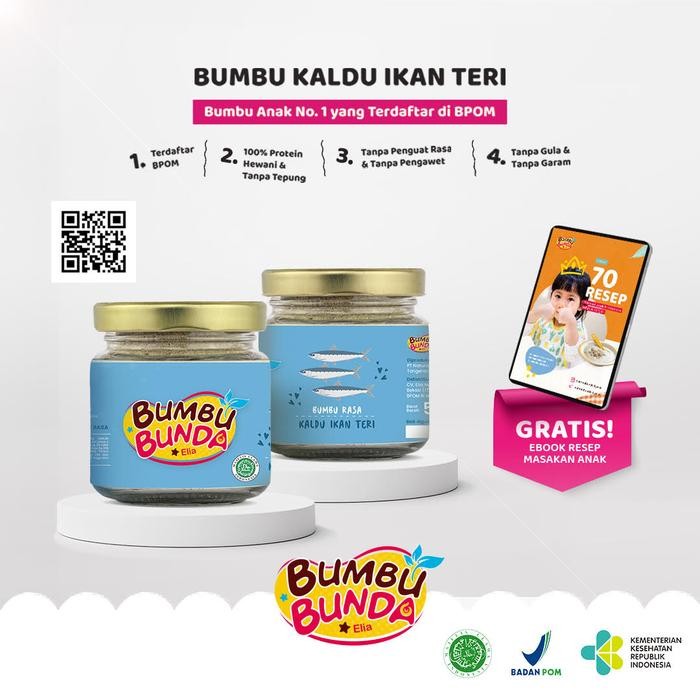 

[[Promo]]Best Seller Bumbu Bunda by Elia Kaldu Ikan Teri Non MSG / Kaldu MPASI / Kaldu Anak / Kaldu Bayi - Kaldu Teri