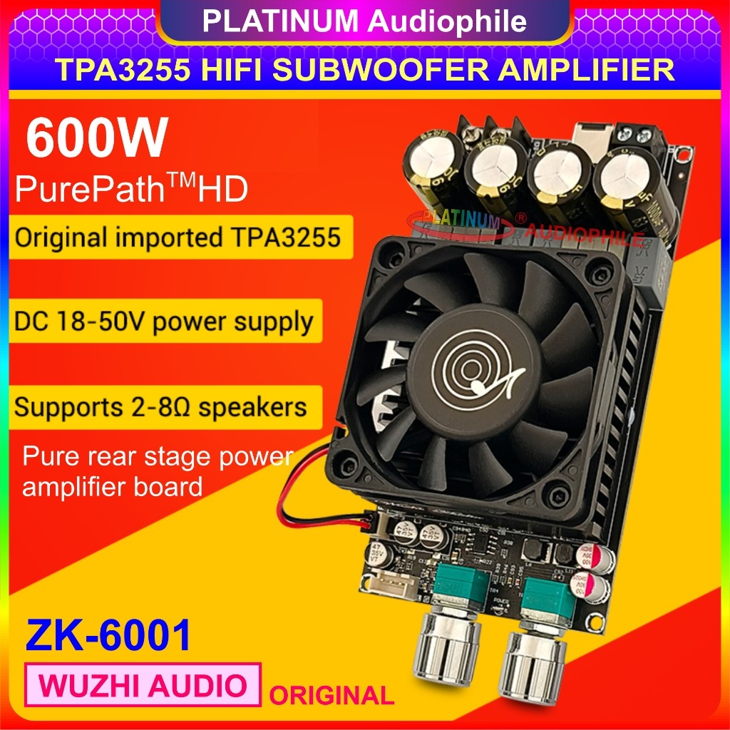 TPA3255 Hifi Subwoofer Amplifier 600W Class D ZK-6001