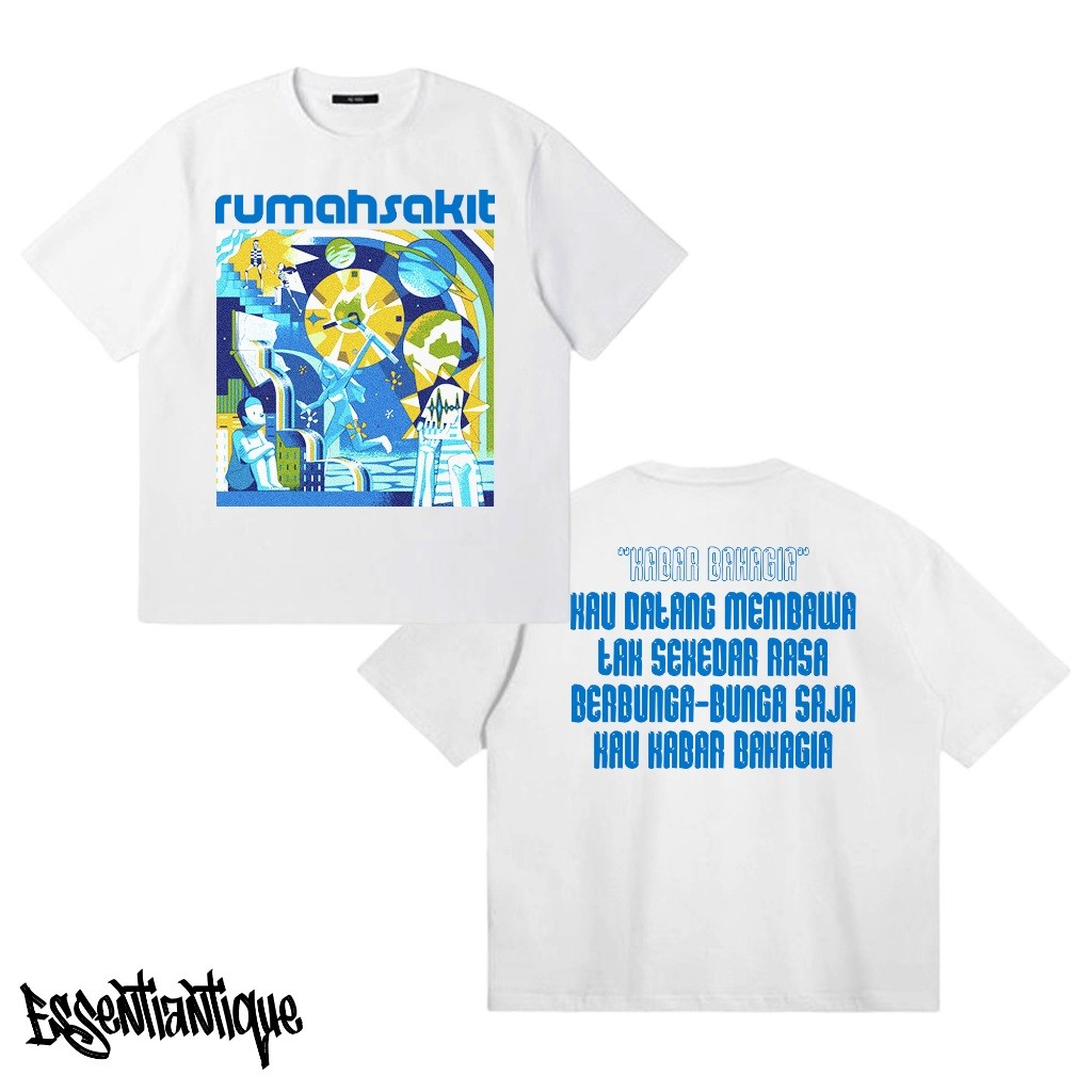 Tshirt Band Lokal Indonesia Rumah Sakit Desain Premium Cotton Combed 24s - 020