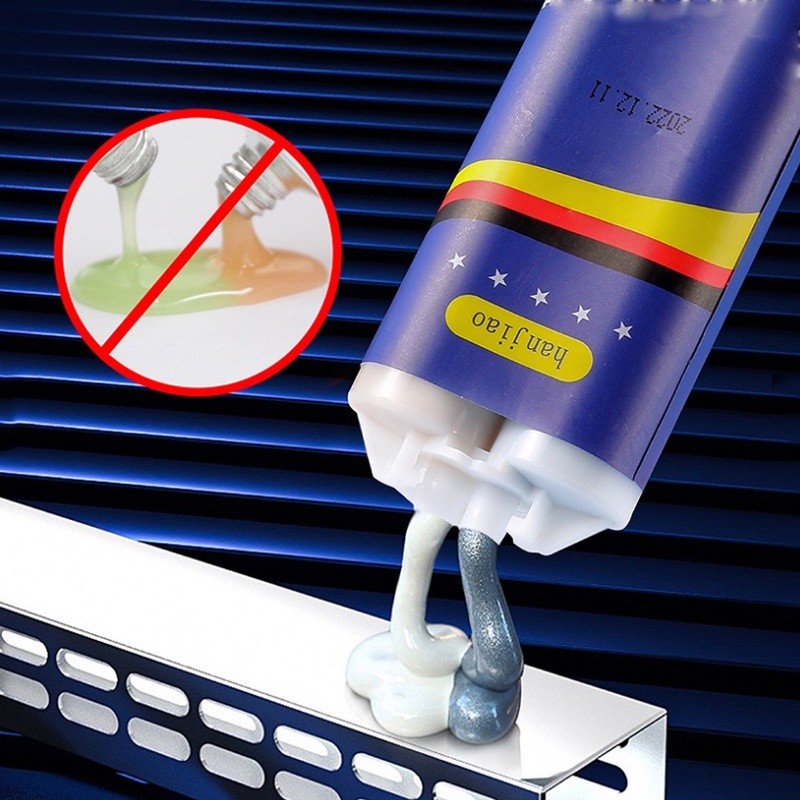 Lem Besi AB Epoxy Metal Untuk Reparasi Mobil 100g Rumah (Lem Besi Kayu Kaca Plastik Karet Metal)Lem