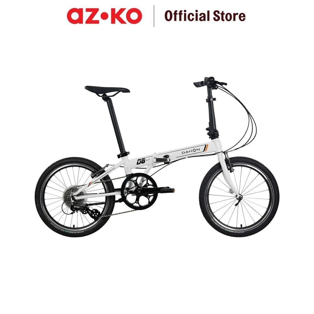 AZKO Dahon Sepeda Lipat 19 Speed D8 20 Inci - Putih