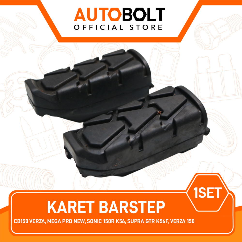 Karet Barstep Verza CB150 150, Mega Pro New, Sonic 150R K56, Supra GTR K56F K56W Footstep Bar Foot S