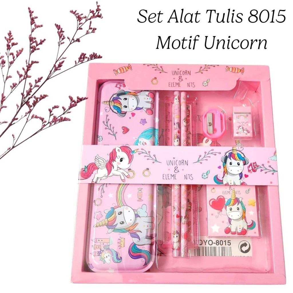 

6.6 8015 Paket Alat Tulis + Kotakpensil / Souvenir Ulang Tahun ATK Set Anak Karakter