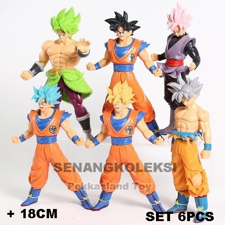 Figure set 6 dragon ball son goku Termurah