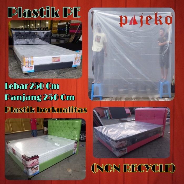 Kantong Plastik 250 x 250 Cm , Plastik PE Pembungkus Kasur Spring bed