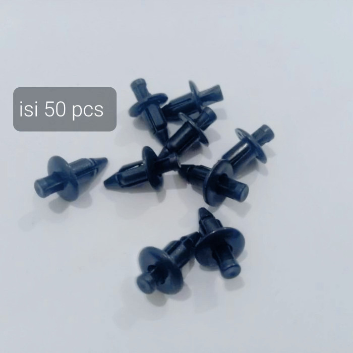 [Isi 50] Baut Klip Lancip Plastik Body Motor Universal - Rivet Jepitan Bodi Nmax