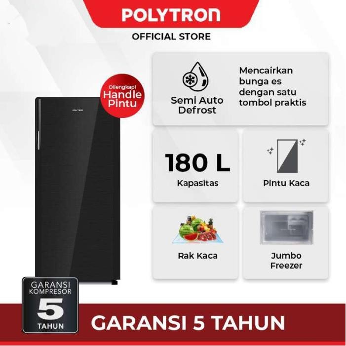 Kulkas Polytron PRA 18DMY / PRA18DMY Kulkas 1 Pintu 180 Liter