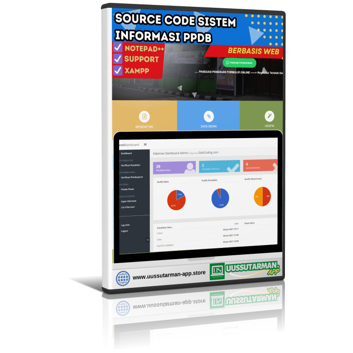 source code Aplikasi Sistem Informasi PPDB Berbasis Web (PHP)