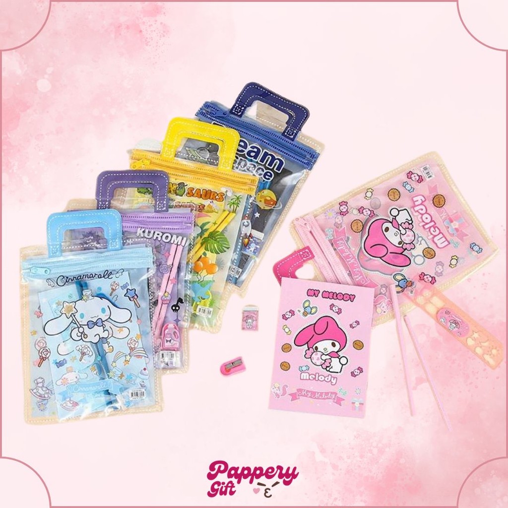 

Alat Tulis Satu Set 6 In 1 Stationary Sekolah Karakter Kartun Murah Lucu Pouch Hadiah Anak - SE0351