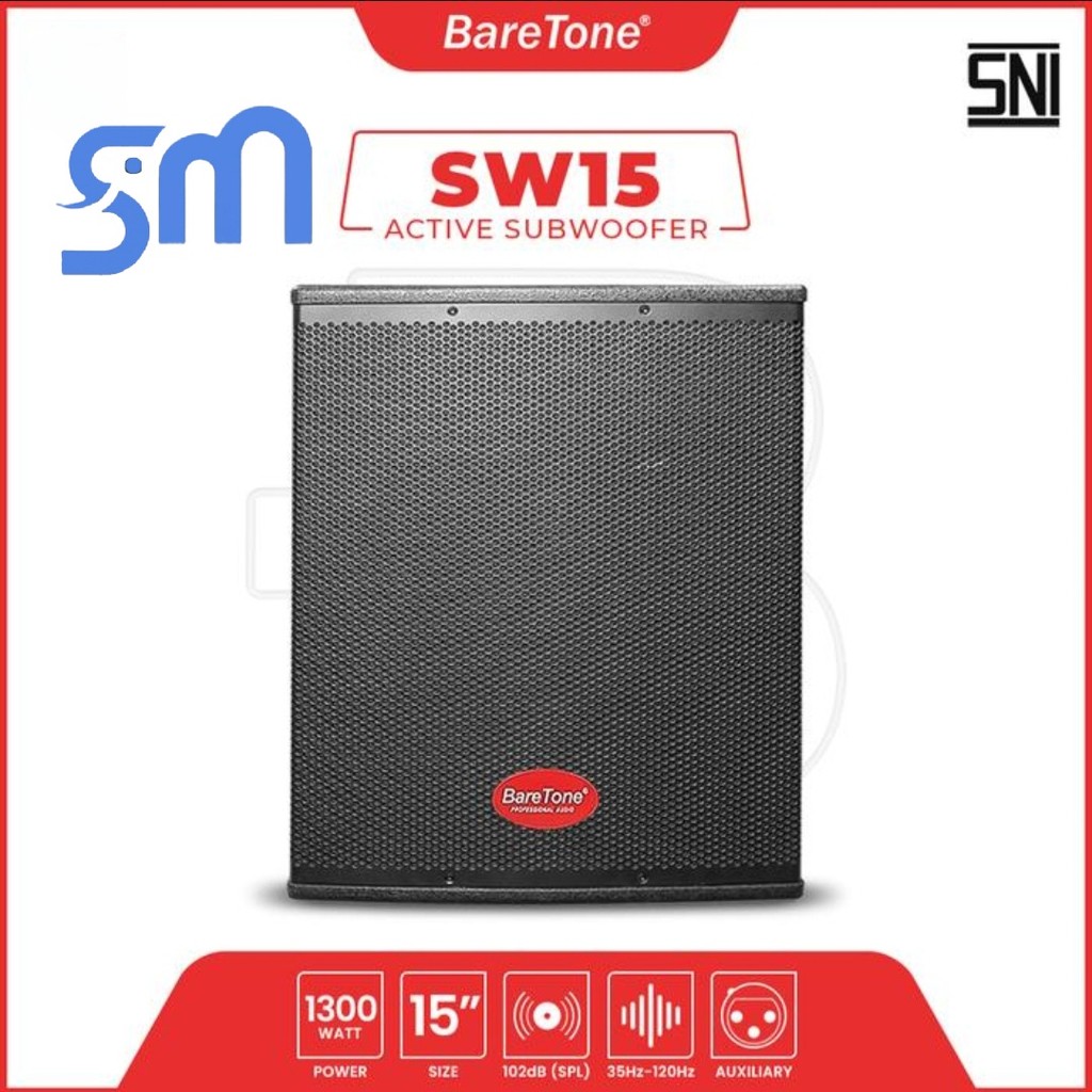 Subwoofer Aktif Baretone SW15 15 inch Speaker Original
