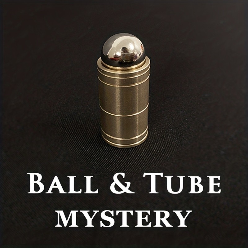 

Ball & Tube Mystery (Brass) Close up Magic Tricks Illusions Gimmick Fun Magic Balls Rises Falls Stage Magic Magician Toys