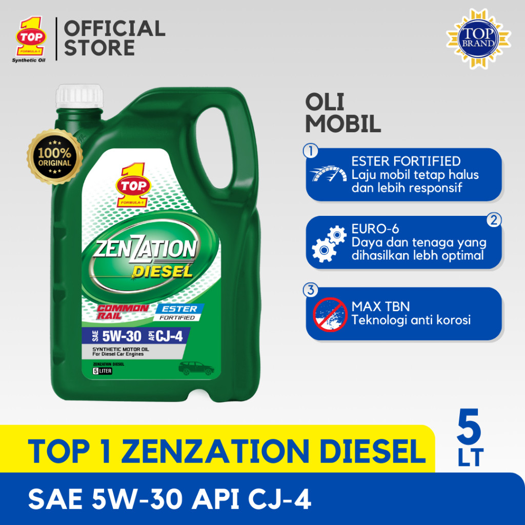 Oli Mobil ZENZATION DIESEL 5W-30 - 5 L