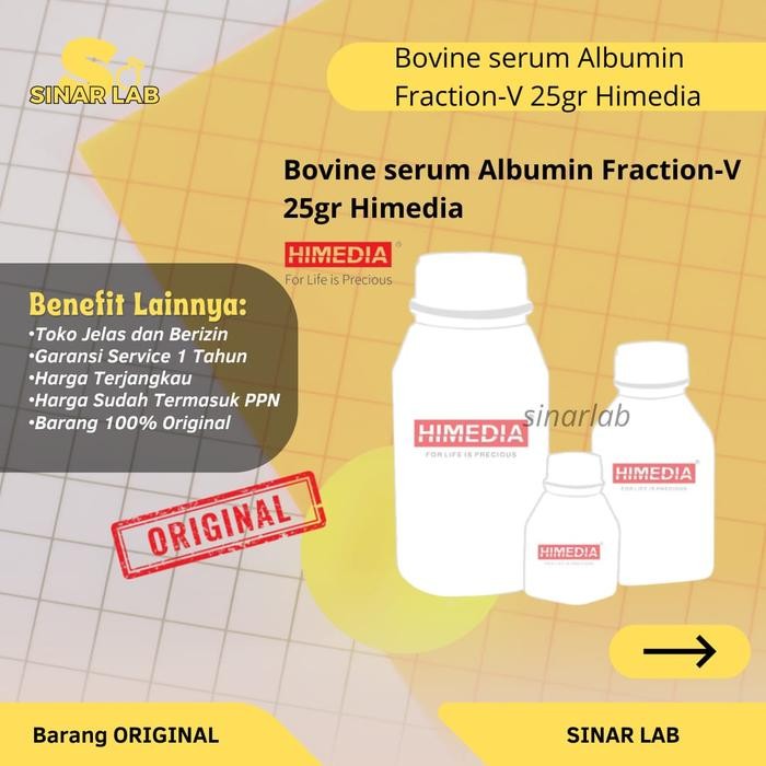 Bovine serum Albumin Fraction-V 25gr Himedia