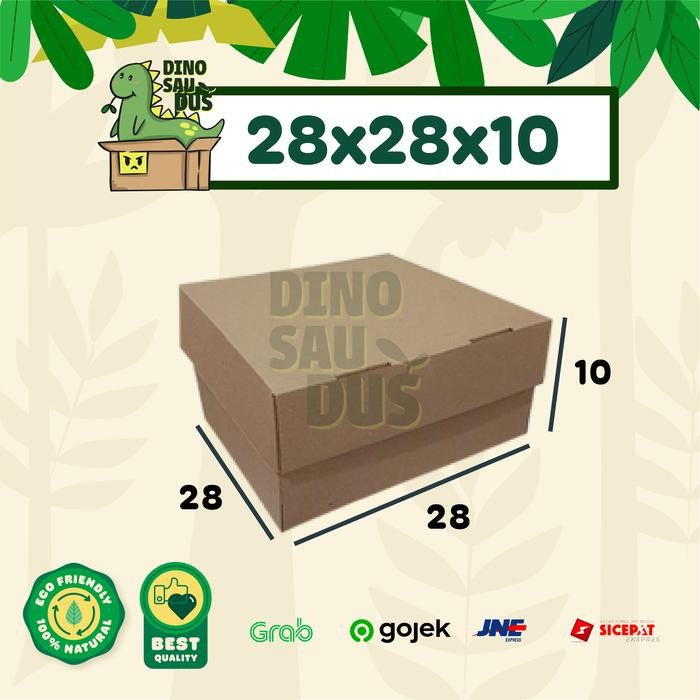 

28x28x10 CM KARDUS Pizza Corrugated Packaging Box packing Diecut