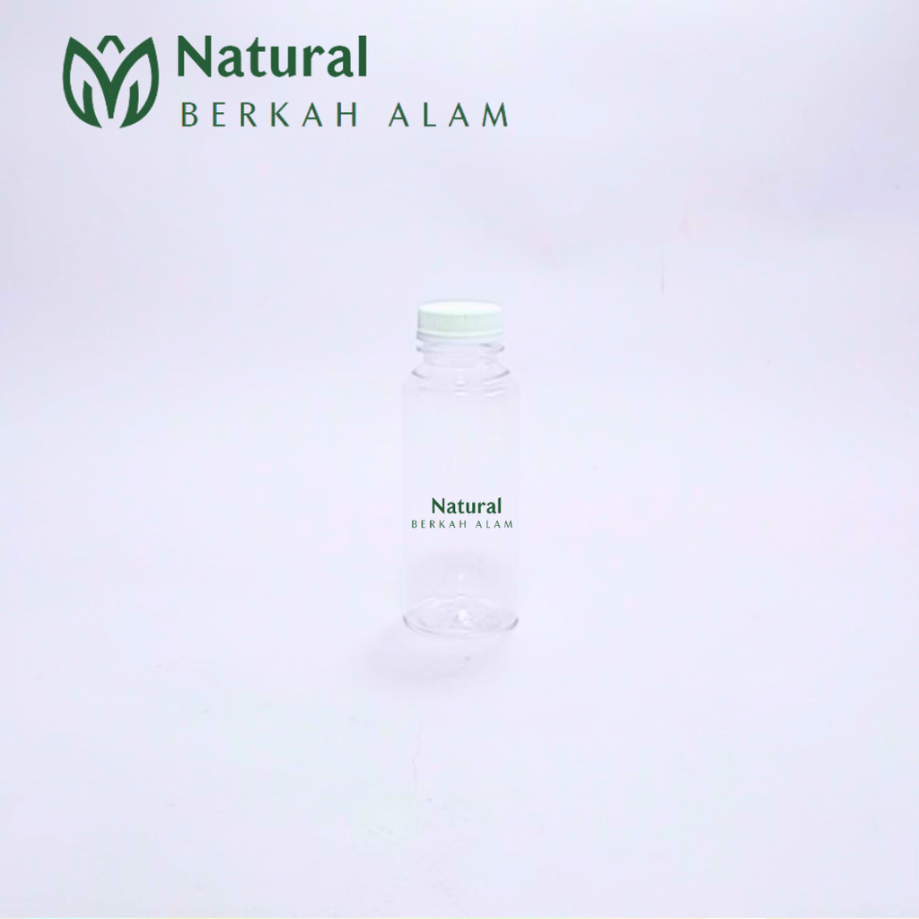 Botol 150 Ml Almond Polos Natural Tutup Plastik / Botol Plastik / Botol Juice / Botol Minuman / Boto