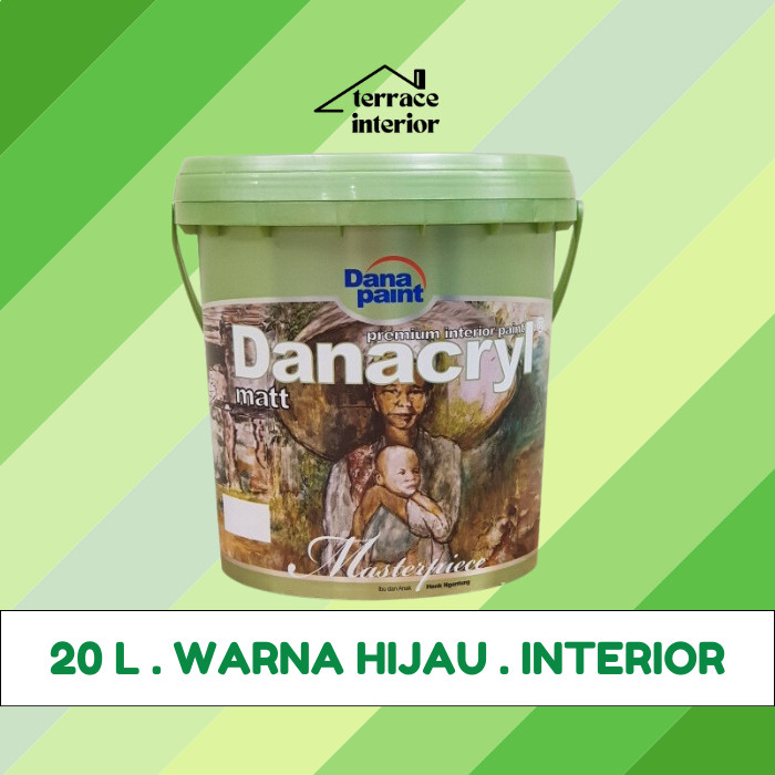 Cat Tembok Interior Danapaint Danacryl Warna Hijau 20 L