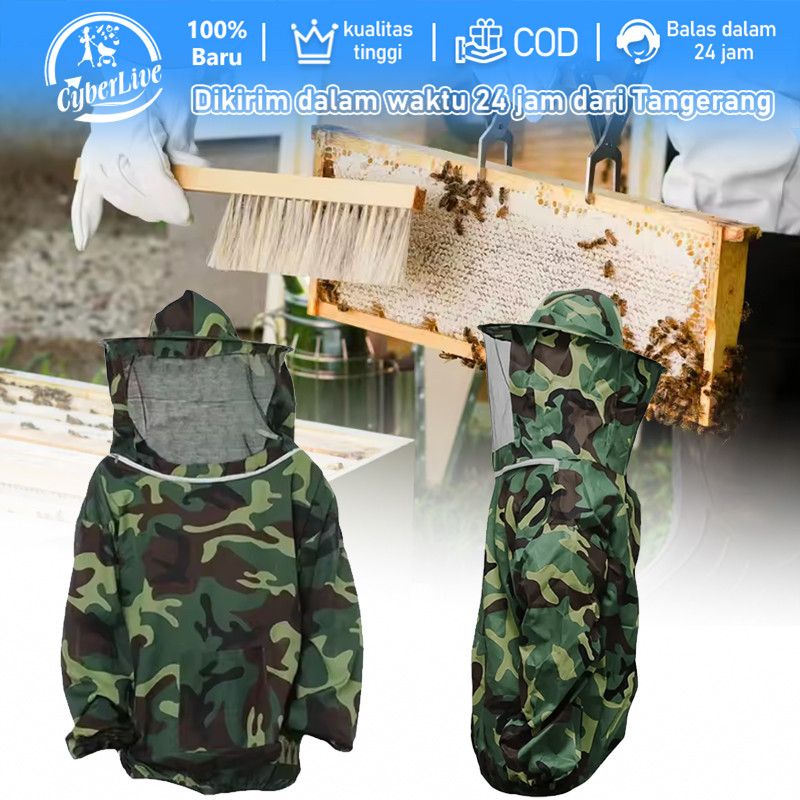Baju Panen Madu Lebah Baju Anti Sengatan Lebah Jaket Lebah Baju Anti Lebah Topi Anti Lebah Madu
