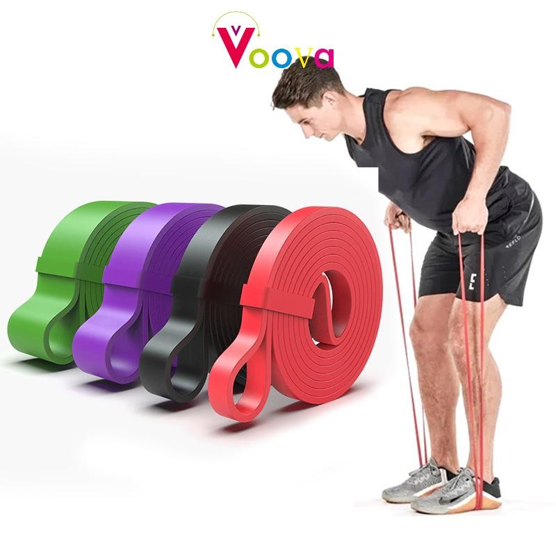 VOOVA Long Resistance Ban/ Premium Latex/ Karet Fitness & Gym/ Resistance Bands/ Alat Olahraga Serba