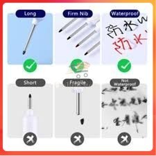 

D3W! OS-B107-Spidol Pertukangan Long Nib Head Marker Waterproof