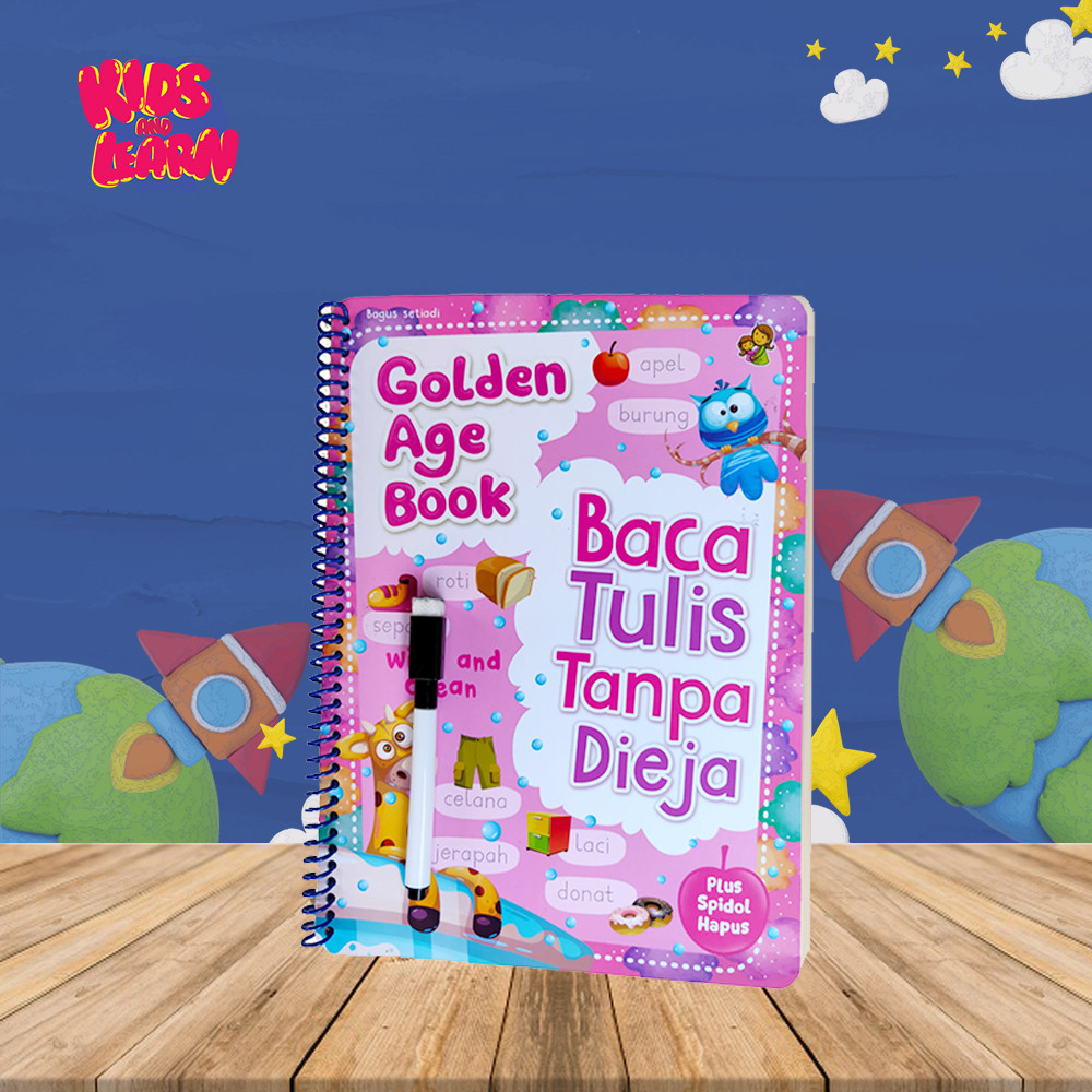 

Buku Tulis Hapus Aktivitas Anak Belajar Latihan Menulis Membaca Hapus Tulis Anak Tk Paud Bonus Spidol