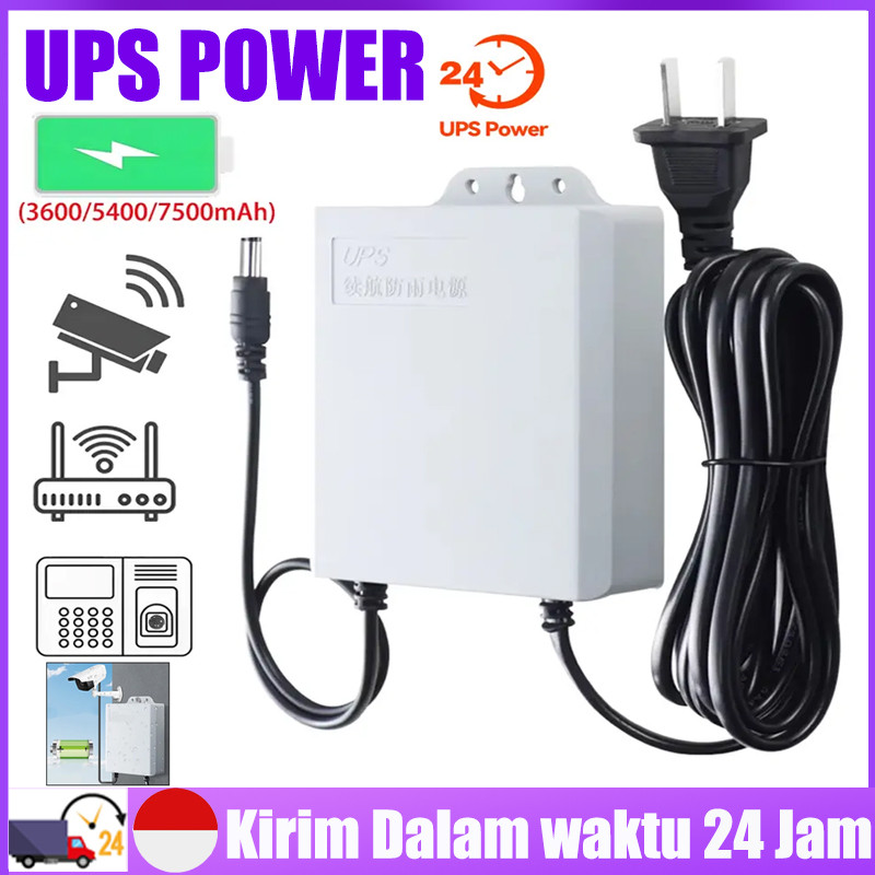 [Ready Ya,Cod] UPS Mini 12V-2A Kecil Sumber Daya Tak Terputus UPS Kehidupan Baterai Kamera Pemantaua