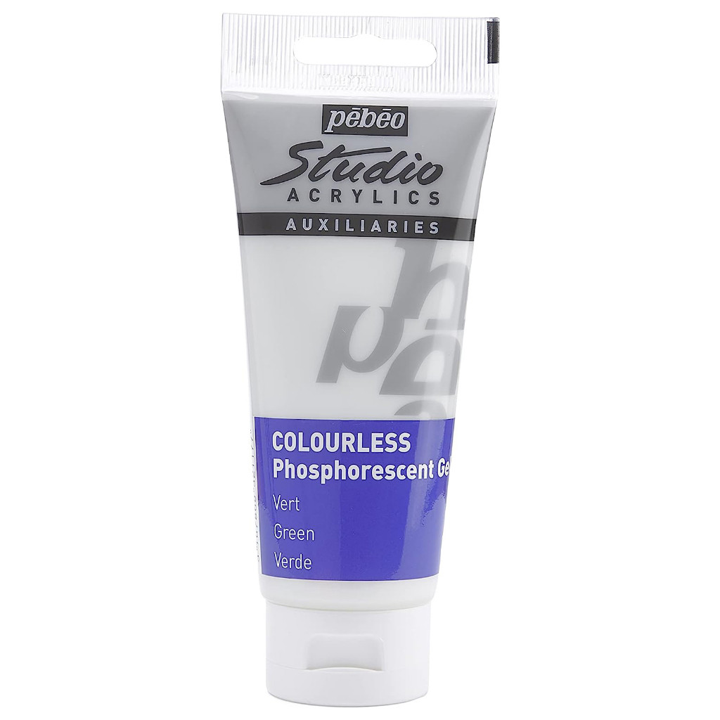 

Gramedia Surabaya - Pebeo Studio Acrylic Phosphorescent Gel Medium Fosfor Colorless Green
