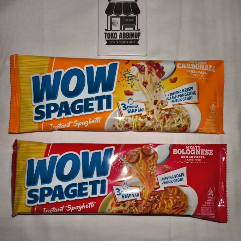 

1 PCS - WAW SPAGETI - INSTAN SPAGETTI MEATY BOLOGNESE, CREAMY CARBONARA