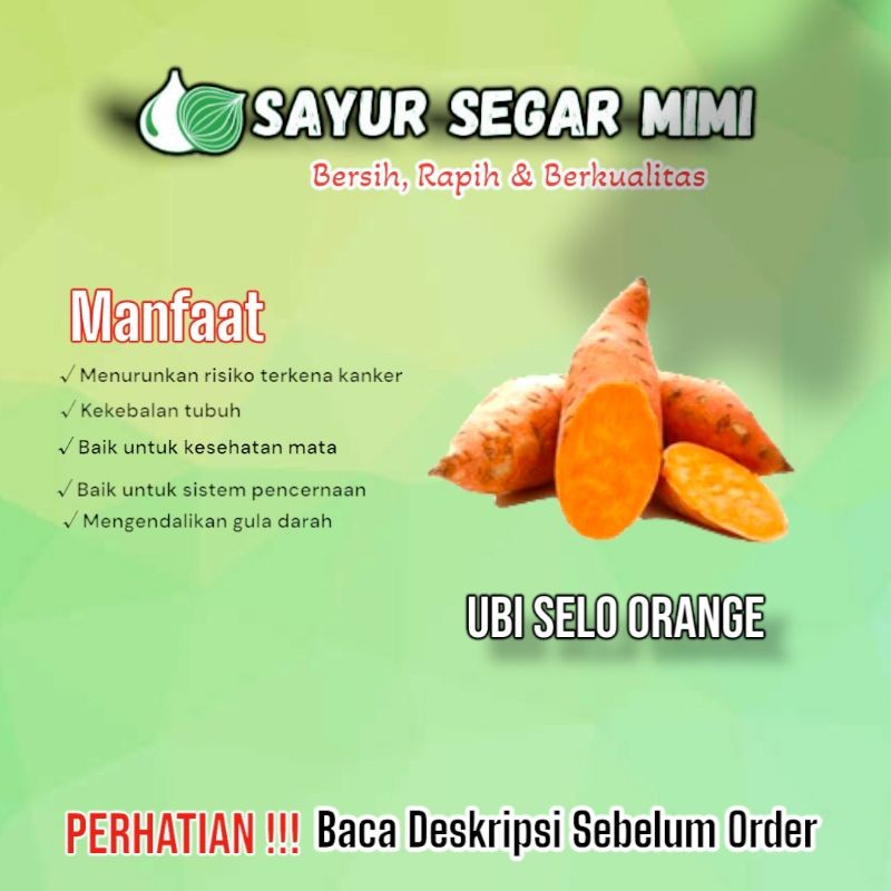 

Semua Jenis Ubi - Sayur Palembang