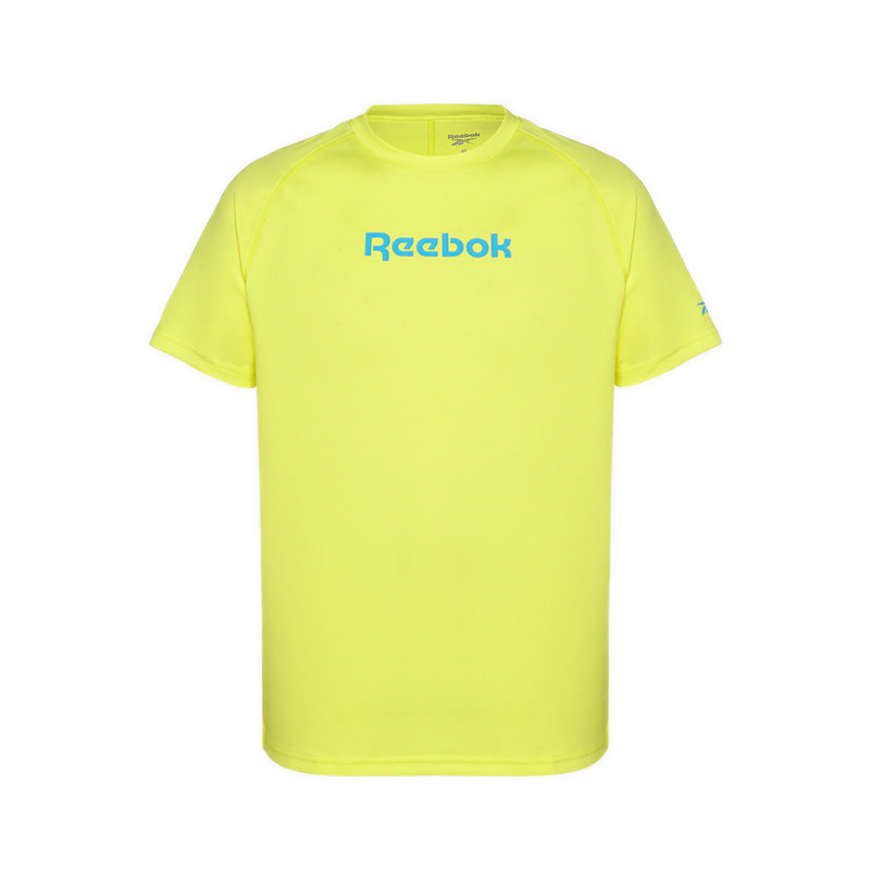 EZ07 Reebok Men Running T Shirt -Yellow