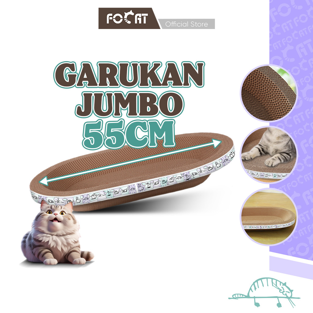 [GARANSI RUSAK] FOCAT Papan Garuk Kucing Anjing Multifungsi M26-M36 Cakaran Kucing Ekstra Besar