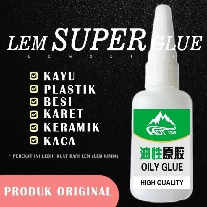 

Baru LEM SETAN SUPER GLUE LEM SERBAGUNA CAIRAN PEREKAT KUAT LEM KOREA - LemSetan