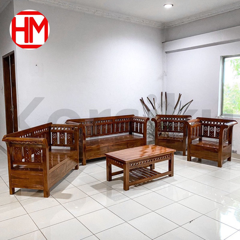 PROMO TERMURAH KURSI TAMU JATI JEPARA SEAT 3211 by KORSIKU