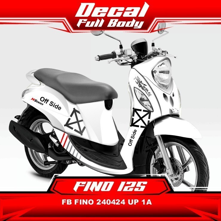 Stiker Sticker Decal Motor FINO 125 Full Body 240424 UP Biru