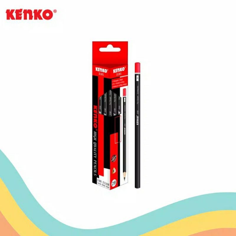 

KENKO 3181 2B pensil segitiga triangular shape 1 Pack / 12 Pcs