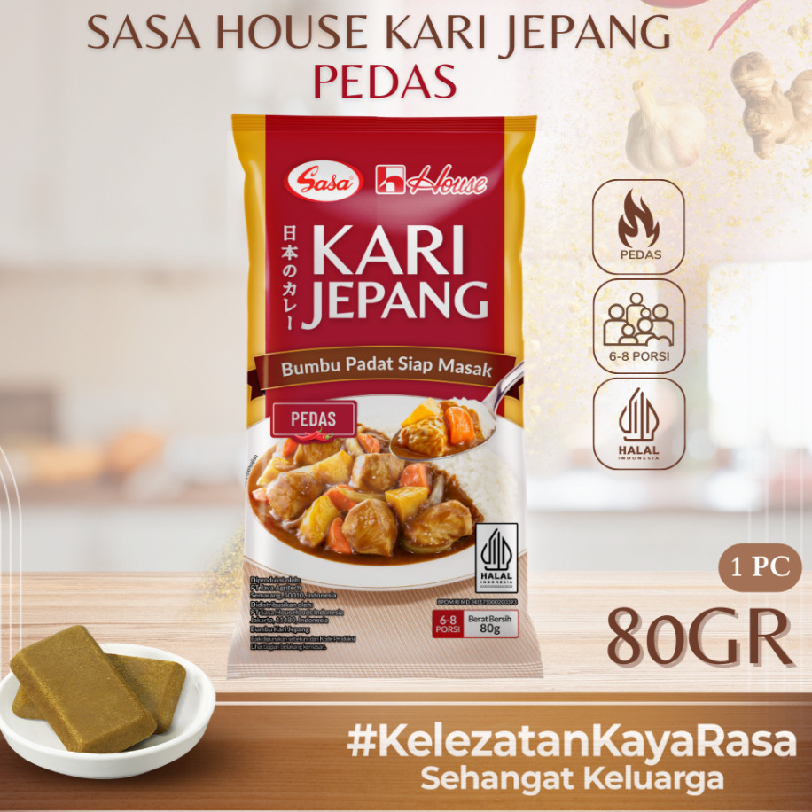 

✨ TOMOTOSTORE ✨ SASA Kari Jepang Bumbu Padat Siap Masak Pedas 80 gr