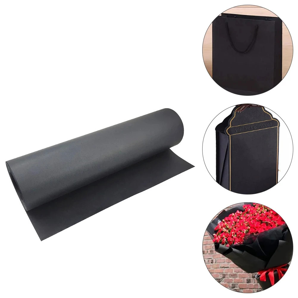 

Black Kraft Paper for Gift Wrapping, Art & Craft, Postal, Packing, Shipping, Floor Covering, Parcel, Table Runner