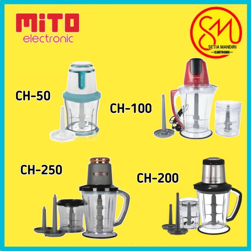MITOCHIBA Food Chopper Multifungsi Hingga 3 Pisau CH 50 100 200 250 CH50 CH60 CH100 CH200 CH250