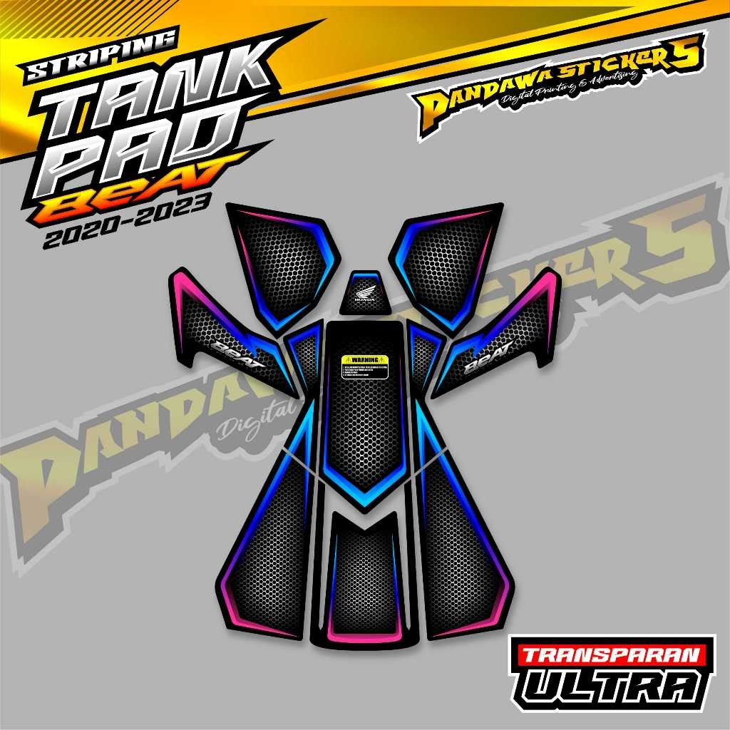 PELINDUNG DASHBOARD TANKPAD HONDA BEAT DELUX 2020-2023/STIKER TANKPAD MOTOR HONDA BEAT DELUX 2020-20